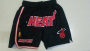 Wholesale Cheap Miami Heat Black Short