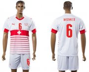 Wholesale Cheap Switzerland #6 Widmer Away Soccer Country Jersey