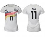 Wholesale Cheap Women's Germany #11 Reus White Home Soccer Country Jersey