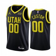 Wholesale Cheap Men's Utah Jazz Customized 2022-23 Black Association Edition Stitched Basketball Jersey