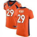 Wholesale Cheap Nike Broncos #29 Bradley Roby Orange Team Color Men's Stitched NFL Vapor Untouchable Elite Jersey