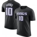Cheap Men's Sacramento Kings #10 Domantas Sabonis Black 2022-23 Statement Edition Name & Number T-Shirt