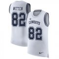 Wholesale Cheap Nike Cowboys #82 Jason Witten White Men's Stitched NFL Limited Rush Tank Top Jersey