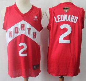 Wholesale Cheap Raptors #2 Kawhi Leonard Red 2019 Finals Bound Basketball Swingman Earned Edition Jersey
