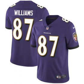 Wholesale Cheap Nike Ravens #87 Maxx Williams Purple Team Color Youth Stitched NFL Vapor Untouchable Limited Jersey