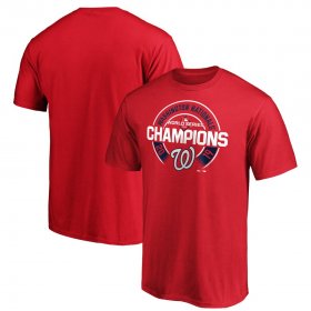 Wholesale Cheap Washington Nationals Majestic 2019 World Series Champions Forkball T-Shirt Red