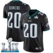 Wholesale Cheap Nike Eagles #20 Brian Dawkins Black Alternate Super Bowl LII Youth Stitched NFL Vapor Untouchable Limited Jersey