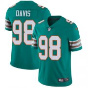 Wholesale Cheap Nike Dolphins #98 Raekwon Davis Aqua Green Alternate Men's Stitched NFL Vapor Untouchable Limited Jersey