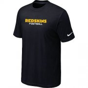 Wholesale Cheap Nike Washington Redskins Sideline Legend Authentic Font Dri-FIT NFL T-Shirt Black