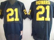 Wholesale Cheap Michigan Wolverines #21 Howard Navy Blue Jersey