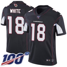 Wholesale Cheap Nike Cardinals #18 Kevin White Black Alternate Men\'s Stitched NFL 100th Season Vapor Limited Jersey