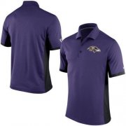 Wholesale Cheap Men's Nike NFL Baltimore Ravens Purple Team Issue Performance Polo