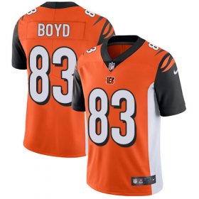Wholesale Cheap Nike Bengals #83 Tyler Boyd Orange Alternate Men\'s Stitched NFL Vapor Untouchable Limited Jersey