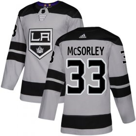 Wholesale Cheap Adidas Kings #33 Marty Mcsorley Gray Alternate Authentic Stitched NHL Jersey