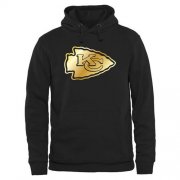 Wholesale Cheap Men's Kansas City Chiefs Pro Line Black Gold Collection Pullover Hoodie