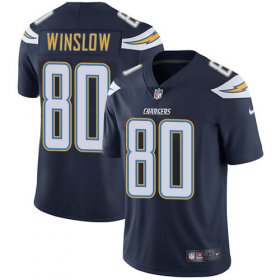 Wholesale Cheap Nike Chargers #80 Kellen Winslow Navy Blue Team Color Men\'s Stitched NFL Vapor Untouchable Limited Jersey