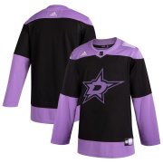 Wholesale Cheap Dallas Stars Adidas Hockey Fights Cancer Practice Jersey Black
