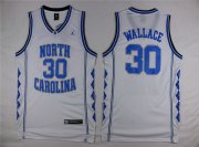 Wholesale Cheap Big Size North Carolina Tar Heels #30 Rasheed Wallace 2016 White Swingman College Basketball Jersey