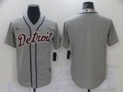 Wholesale Cheap Men's Detroit Tigers Blank Grey Stitched MLB Cool Base Nike Jersey
