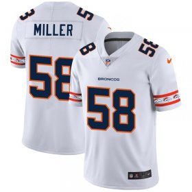 Wholesale Cheap Denver Broncos #58 Von Miller Nike White Team Logo Vapor Limited NFL Jersey