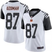 Wholesale Cheap Nike Bengals #87 C.J. Uzomah White Men's Stitched NFL Limited Rush Jersey