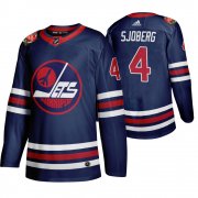Wholesale Cheap Winnipeg Jets #4 Lars-Erik Sjoberg Men's 2019-20 Heritage Classic Wha Navy Stitched NHL Jersey
