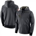Wholesale Cheap Men's Dallas Cowboys Nike Anthracite Salute to Service Player Performance Hoodie
