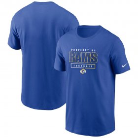 Wholesale Cheap Los Angeles Rams Nike Team Property Of Essential T-Shirt Royal