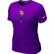 Wholesale Cheap Women's Nike Minnesota Vikings Critical Victory NFL T-Shirt Purple