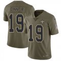 Wholesale Cheap Nike Saints #19 Ted Ginn Jr Olive Youth Stitched NFL Limited 2017 Salute to Service Jersey