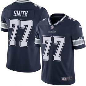 Wholesale Cheap Nike Cowboys #77 Tyron Smith Navy Blue Team Color Men\'s Stitched NFL Vapor Untouchable Limited Jersey