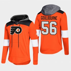 Wholesale Cheap Flyers #56 Tyrell Goulbourne Orange 2018 Pullover Platinum Hoodie