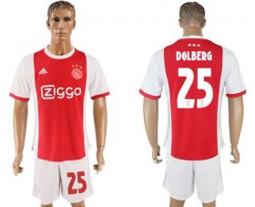 Wholesale Cheap Ajax #25 Dolberg Home Soccer Club Jersey