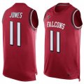 Wholesale Cheap Nike Falcons #11 Julio Jones Red Team Color Men's Stitched NFL Limited Tank Top Jersey