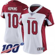 Wholesale Cheap Nike Cardinals #10 DeAndre Hopkins White Women's Stitched NFL 100th Season Vapor Untouchable Limited Jersey