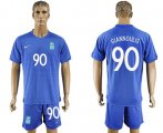 Wholesale Cheap Greece #90 Giannoulis Away Soccer Country Jersey