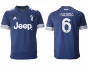 Wholesale Cheap Men 2020-2021 club Juventus away aaa version 6 blue Soccer Jerseys