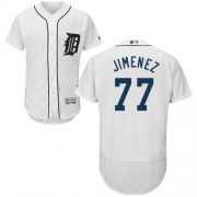 Wholesale Cheap Tigers #77 Joe Jimenez White Flexbase Authentic Collection Stitched MLB Jersey