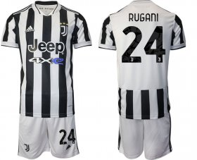 Wholesale Cheap Men 2021-2022 Club Juventus home white 24 Adidas Soccer Jerseys