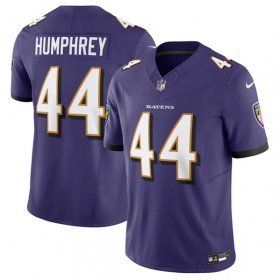 Wholesale Cheap Men\'s Baltimore Ravens #44 Marlon Humphrey Purple 2023 F.U.S.E Vapor Jersey