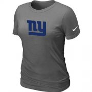 Wholesale Cheap Women's NFL New York Giants Sideline Legend Authentic Logo T-Shirt Dark Grey