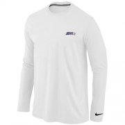 Wholesale Cheap Nike Seattle Seahawks Sideline Legend Authentic Logo Long Sleeve T-Shirt White