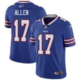 Wholesale Cheap Men\'s Nike Bills #17 Josh Allen Royal Blue Team Color Stitched NFL Vapor Untouchable Limited Jersey