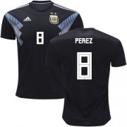 Wholesale Cheap Argentina #8 Perez Away Soccer Country Jersey