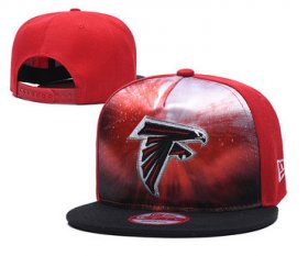 Wholesale Cheap Falcons Team Logo Red Black Adjustable Leather Hat TX