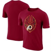 Wholesale Cheap Men's Washington Redskins Nike Burgundy Fan Gear Icon Performance T-Shirt