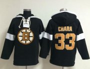 Wholesale Cheap Bruins #33 Zdeno Chara Black NHL Pullover Hoodie