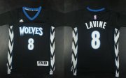 Wholesale Cheap Minnesota Timberwolves #8 Zach LaVine Revolution 30 Swingman 2014 New Black Jersey