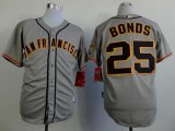 Wholesale Cheap Giants #25 Barry Bonds Grey Road Cool Base Stitched MLB Jersey