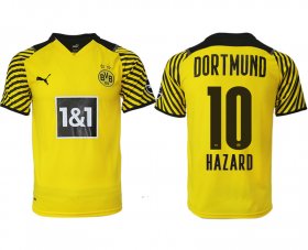 Wholesale Cheap Men 2021-2022 Club Borussia Dortmund home yellow aaa version 10 Soccer Jersey